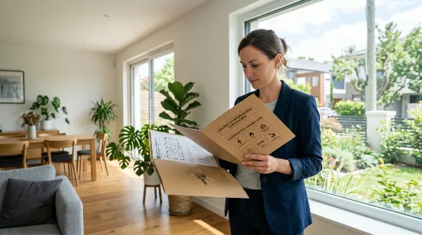 Dossier de diagnostics immobiliers et clé de logement pour une location meublée
