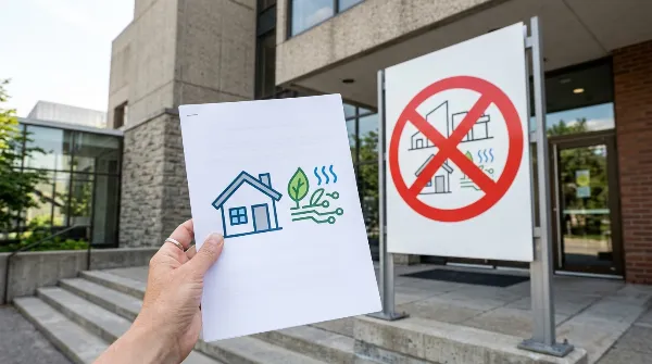 Document officiel symbolisant une exemption de DPE pour un bien immobilier